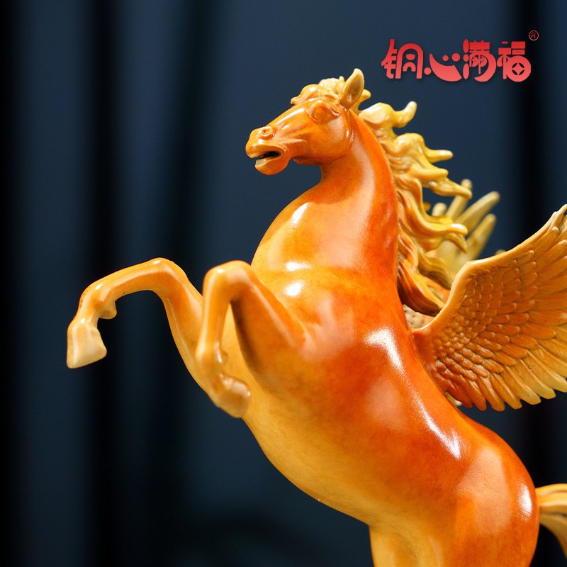全铜摆件《飞天小马》2026生肖马桌面摆件中式家居装饰 新年礼物