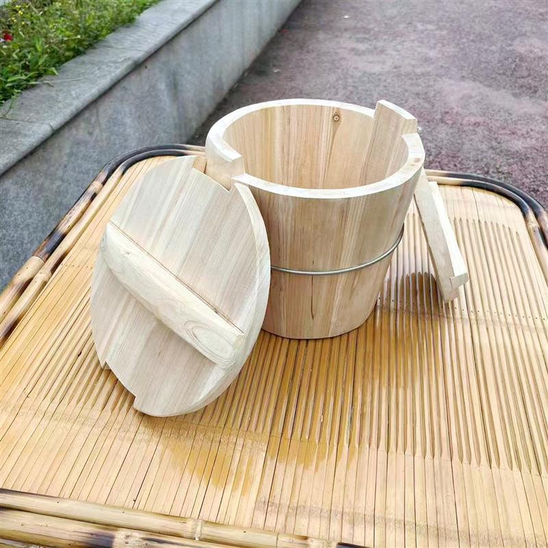 手工香杉木木桶饭蒸子饭木甑子蒸桶寿司木蒸笼家用商用大小饭桶