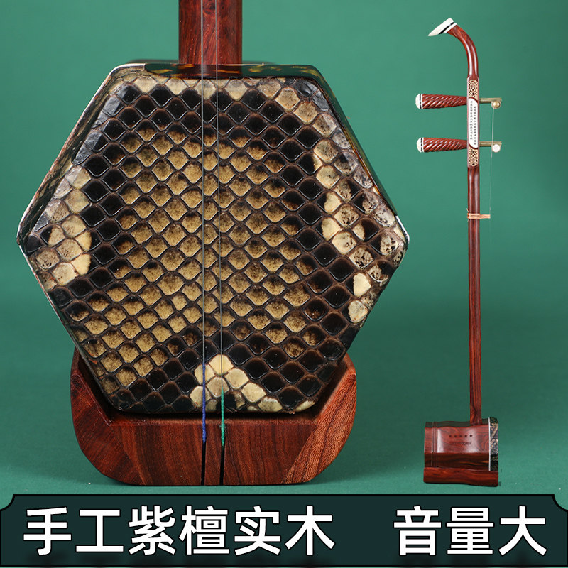 小叶紫檀木专业演奏二胡中老年人演奏型学生初学音量大厂家直销