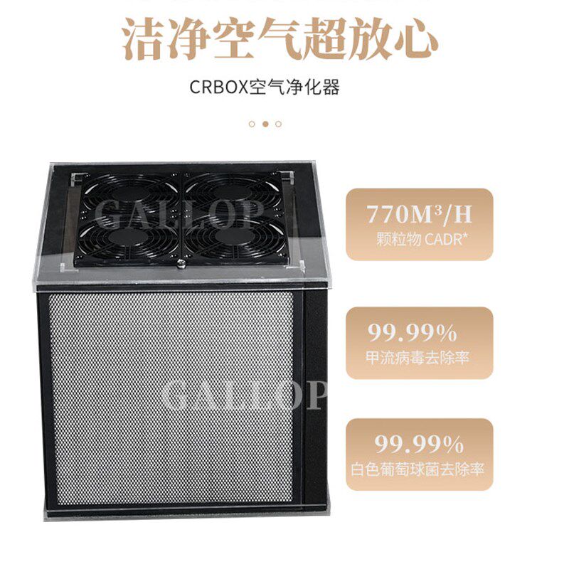CRBOX免胶带版成品自制空气净化器滤芯家用室内卧室滤网除烟车载