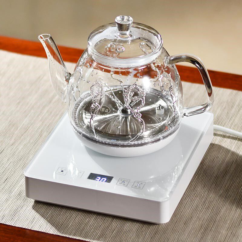 自动上水电热水壶保温功夫茶泡茶专用电壶底部涌泉加水玻璃烧水壶