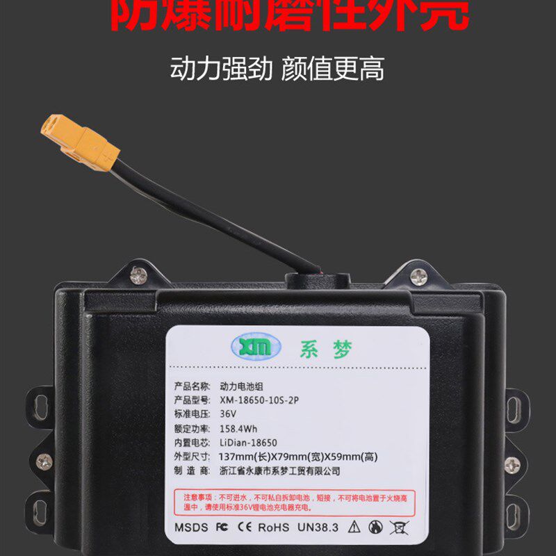 阿尔郎平衡车的电瓶通用锂电池36v配件大容量42v原装激活电动修复
