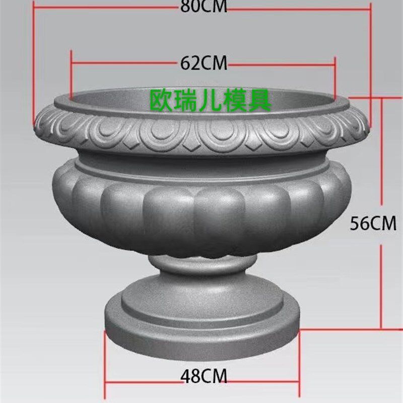 罗马柱花盆模具阳台别墅水泥护栏圆形围栏装饰品建筑模型模板欧式