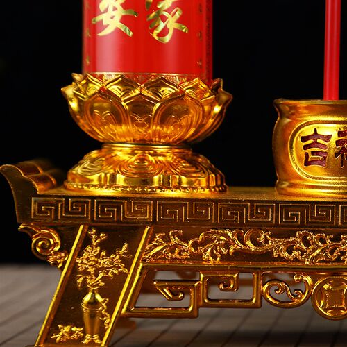 仿真电子香炉LED蜡烛灯供佛插电电池式长明灯家用摇摆蜡烛电烛台