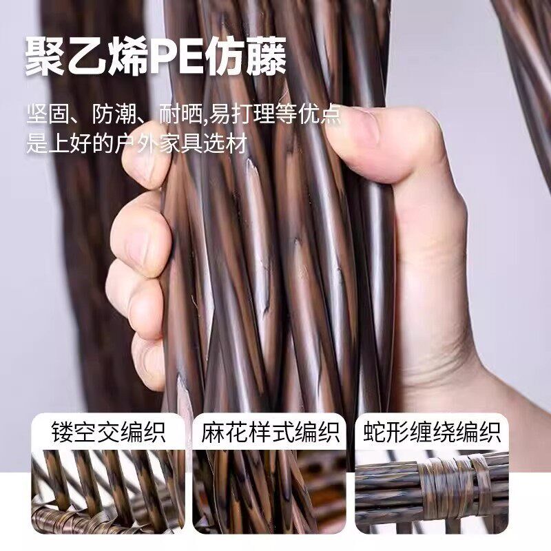 户外吊篮家用耐用鸟巢吊椅藤椅双人庭院摇椅室内吊床阳台摇摇躺椅