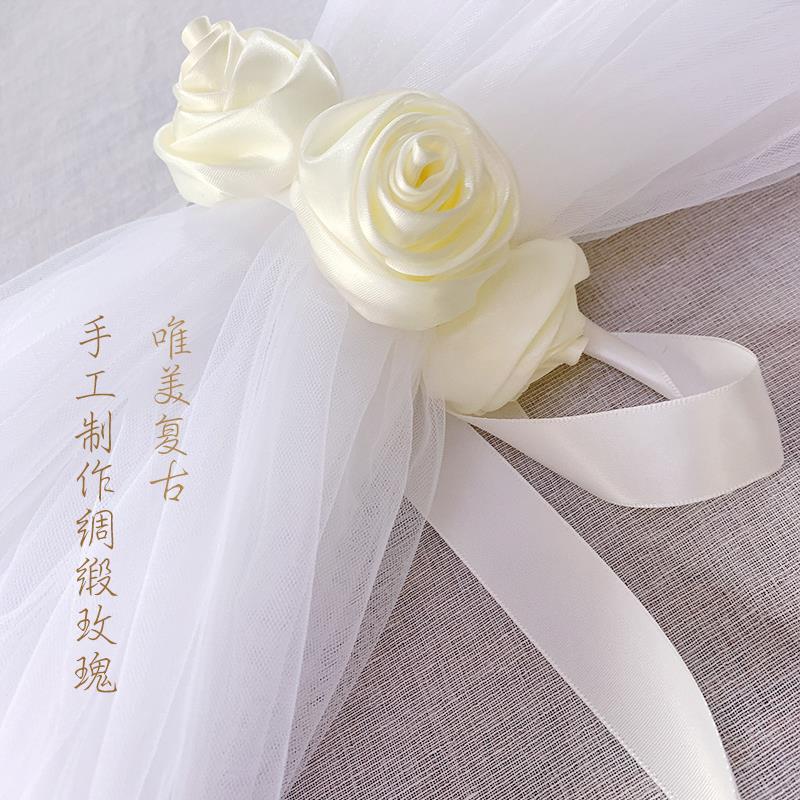 洛家饰  韩式窗帘绑带布结绑绳窗帘扣花园纱帘布艺玫瑰丝带扎绳图片