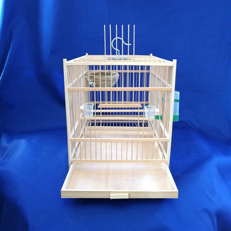 文鸟玉鸟绣眼繁殖笼靛颏珍珠养笼纯手工制作竹笼包邮带配件