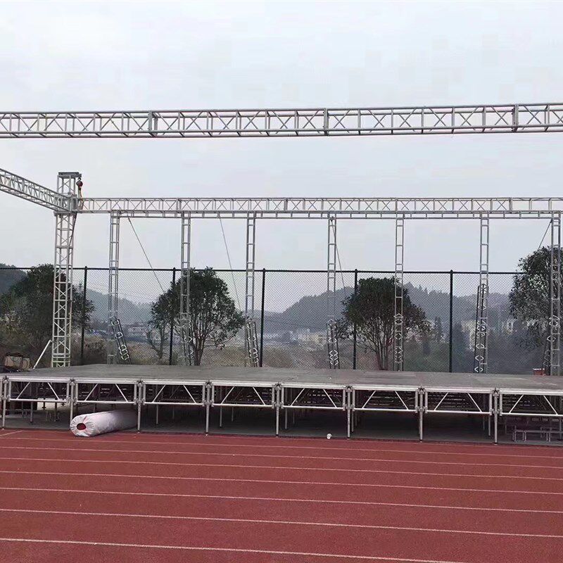 铝合金舞台桁架灯光太空trus架钢铁雷亚卡扣快装简易合唱看台婚庆