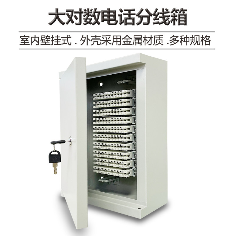 电话电缆交接箱弱电箱分线箱配线箱室内明装端子箱铁盒科龙模块盒