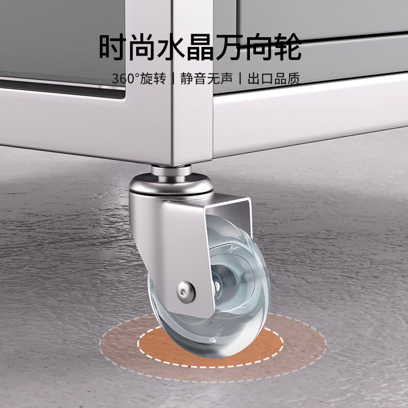不锈钢美发店工具柜理发店工具台剪发柜子发廊专用推车烫染工具车
