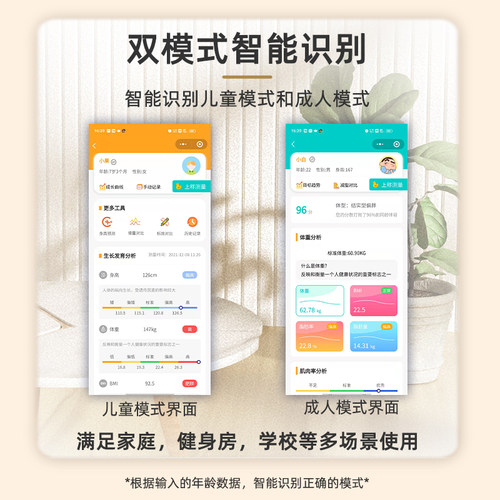 Beryl/贝雅高端超音波身高体重测量仪All学校专用智能体脂称