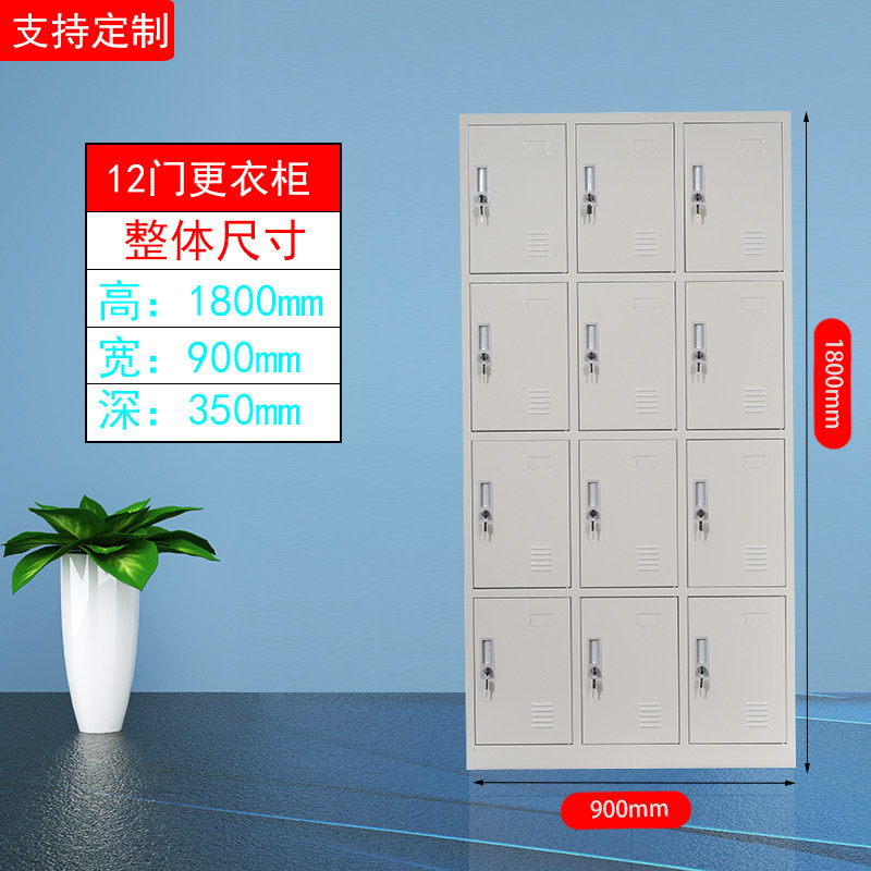 长沙钢制更衣柜铁皮柜储物柜员工柜宿舍柜带锁鞋柜拆装柜碗柜包邮