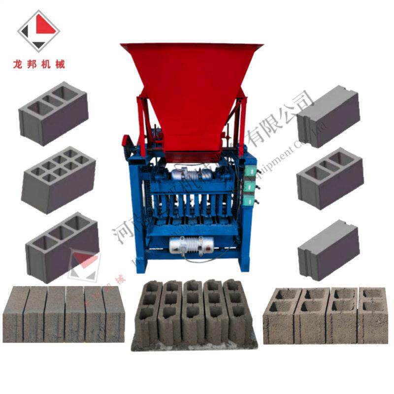 低价沿出售混LB4-35砖凝土免烧半自动心砌块制砖机实心空铺路路石
