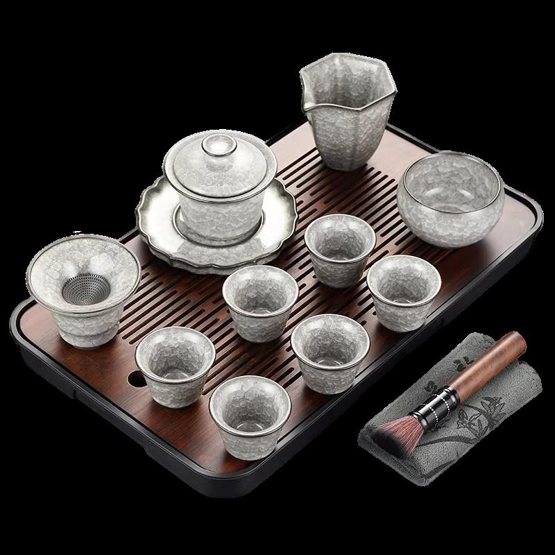 茶具套组2026新款冰裂纹茶具套组整套家用陶瓷开片泡茶壶茶杯功夫