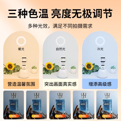 摄影棚小型拍照灯箱静物拍摄电商产品道具图折叠led补光影棚专业