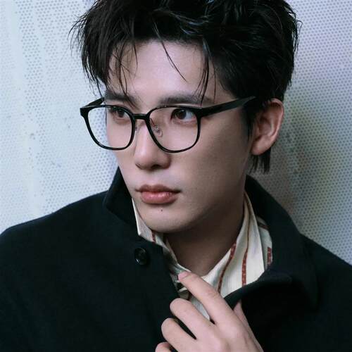 王安宇同款黑框眼镜男超轻TR90防蓝光平光镜素颜大框近视眼镜架女