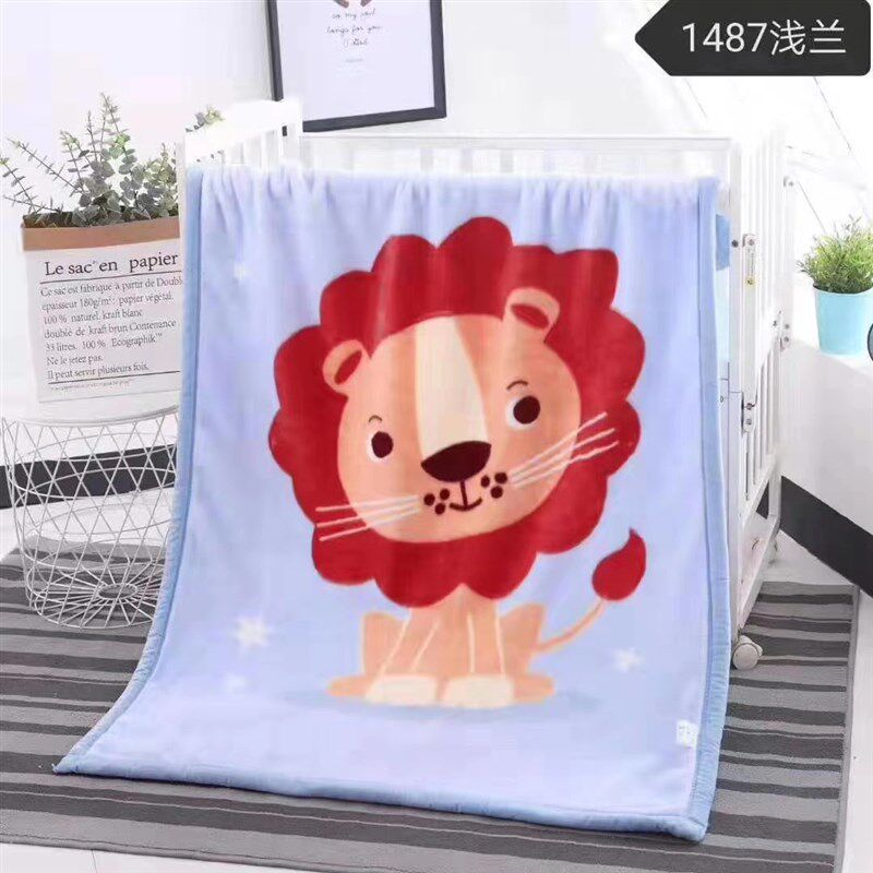 儿童毛毯新出生云毯双层加厚小孩秋冬午睡抱被子婴儿用品盖午睡毯
