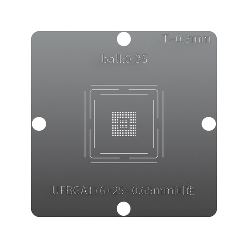 UFBGA176+25微控制器BGA201锡球植锡网STM32H750VB/ZB/IB/XB钢网