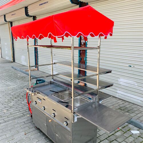 烤面筋摆摊车小吃车推车移动流动夜市餐车煎饼果子格燃转让摆摊车