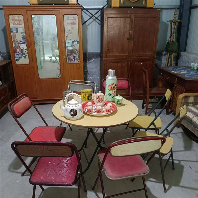 八九十年代怀旧老物件老电器旧家具高低柜旧桌子装饰设计摆件道具