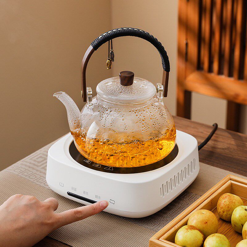 2024新款煮茶器煮茶壶泡茶壶带过滤保温电陶炉养生壶玻璃茶具套装