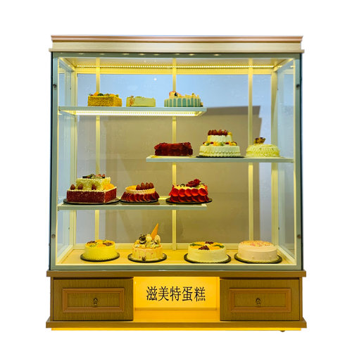 烘焙蛋糕店面包店生日蛋糕实木样品展示柜模型铁艺展示架玻璃商用