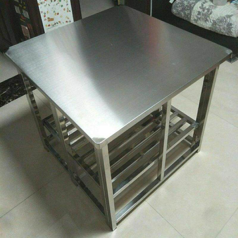 烤火桌正方形可折叠家用吃饭桌取暖简易多功能加厚不锈钢烤火桌架
