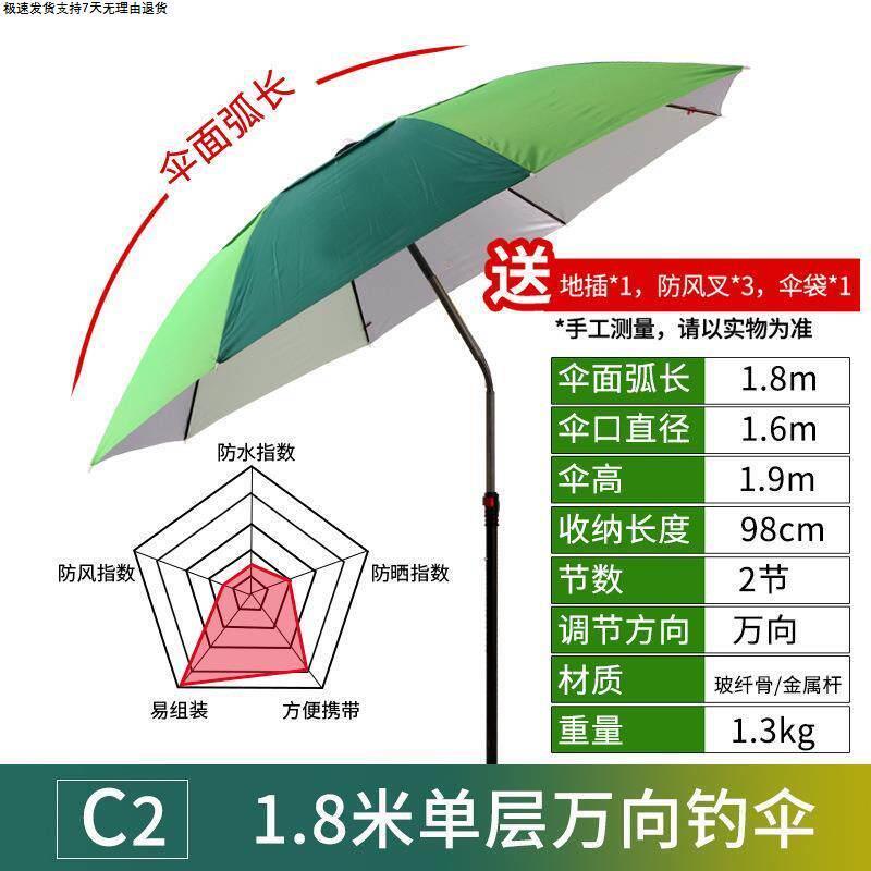 短三节超轻钓鱼伞 钓鱼伞大钓伞万向三折叠便携防晒防暴雨三节短图片