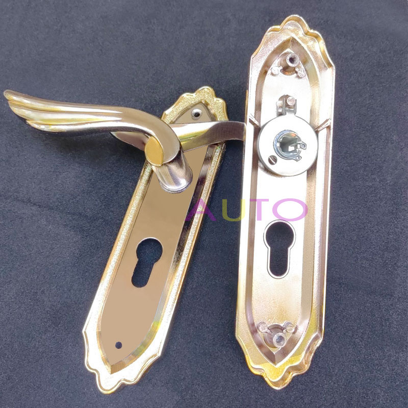 欧式小50静音房门锁室内铝合金木门执手锁通用型实木门锁具