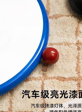 孟菲斯蓝色卧室灯吸顶灯全光谱护眼灯具儿童房灯创意小奶豆房间灯