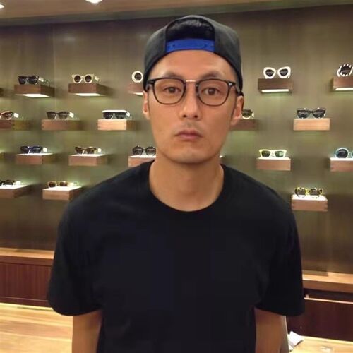 手工日系 YP中金余文乐同款配近视眼镜框镜架男复古STACY大脸板材