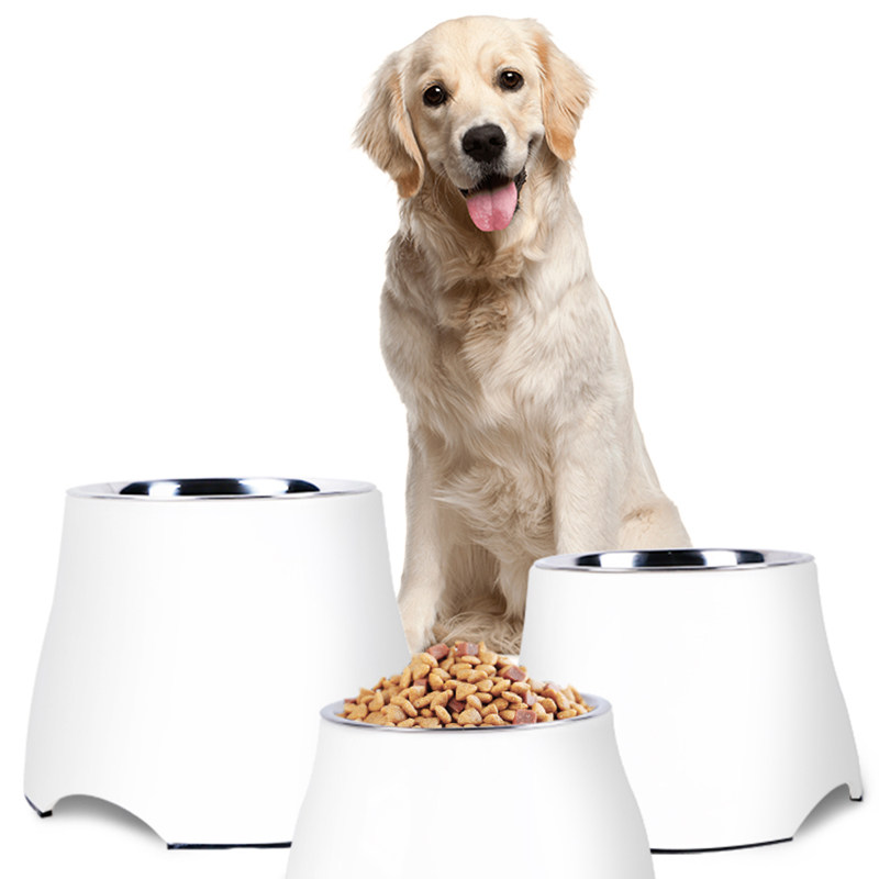 Super休普狗碗猫碗宠物用品狗盆猫食盆不锈钢大小型犬饭碗高脚碗