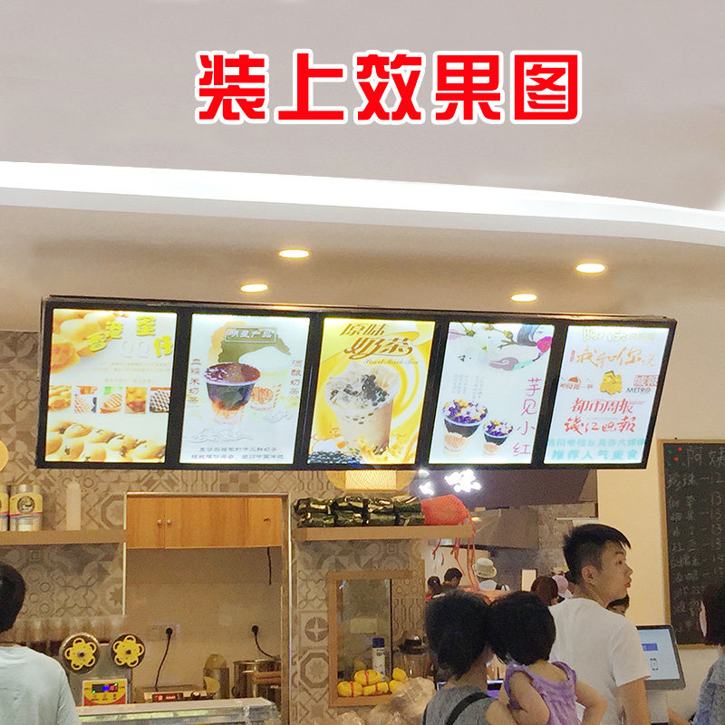 定制双面三面多屏电视挂架壁挂架大屏电视挂架奶茶店广告电视支架