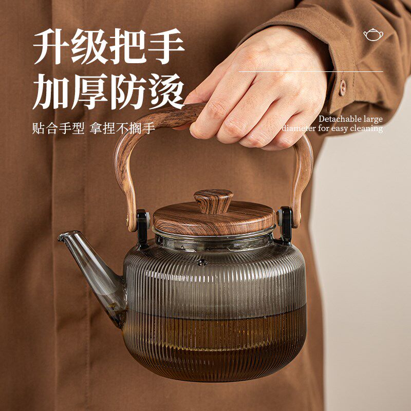 玻璃煮茶壶加厚提梁泡茶家用电陶炉煮茶器专用烧水壶茶具2026新款