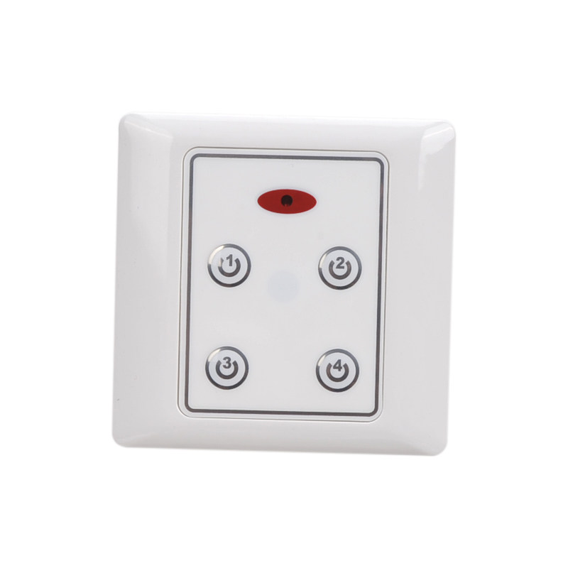 北斗瑶光展厅无线遥控器开关面板四路电源大功率灯具220V110V通用