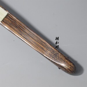祥和扇坊95寸老料纯手工全棕竹大茄头文玩折扇金丝桃苏工宣纸折扇