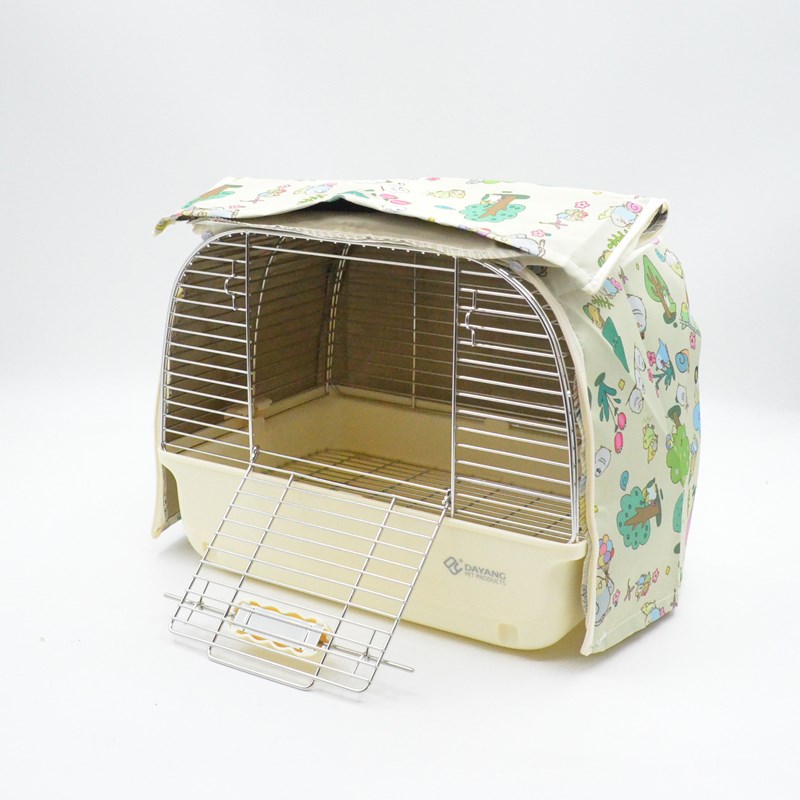 达洋304不锈钢鸟笼笼衣鸟笼防风遮光保温罩子外出笼便携包外带笼图片