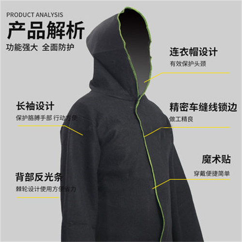 加长款防火衣逃生披风斗篷高楼层家用火灾自救消防灭火毯逃生装备