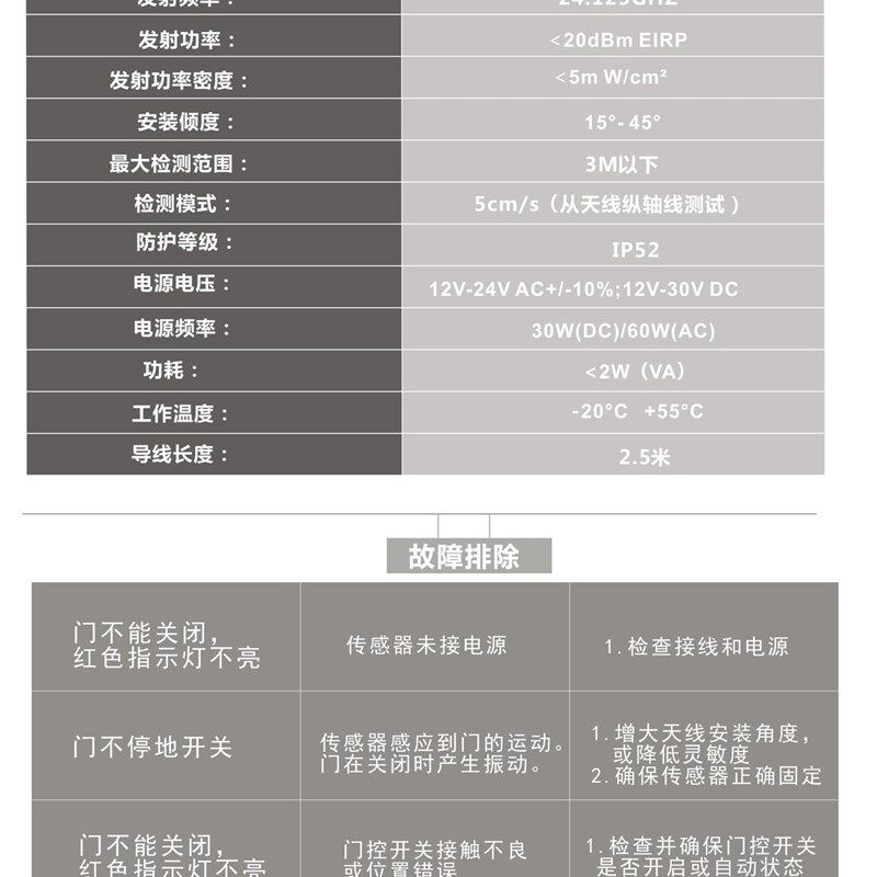 原装正品DORMA多玛ES系列感应器,自动门探头微波感应器带原包装