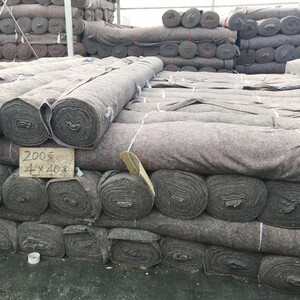 厂家直销土工布毛毡大棚保温棉铺路施工保湿养护毯包家具毯防草布