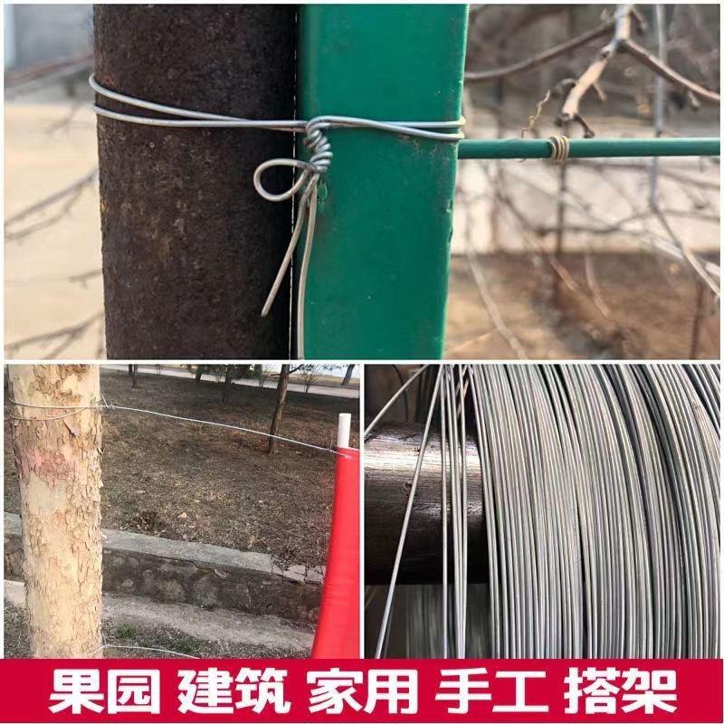镀锌铁丝8 10 12 14 16 18 20 22号建筑工地架模园艺绑丝DIY大棚