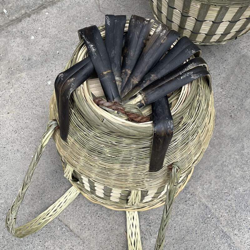 贵州竹编背篓大号背篼背娃买菜贵州背萝竹编竹筐框收纳筐舞台道具