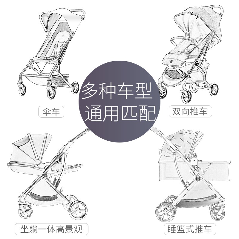 婴儿推车雨罩防风防雨防尘罩宝宝推车婴儿车伞车挡雨罩