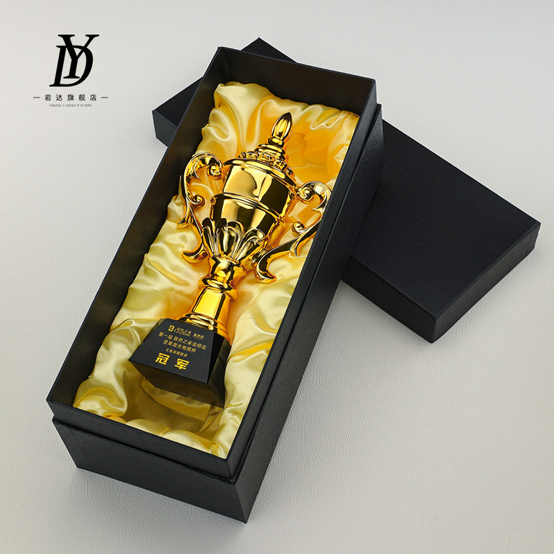 客制化金属奖杯制作 优秀员工颁奖奖杯 企业嘉奖奖杯设计