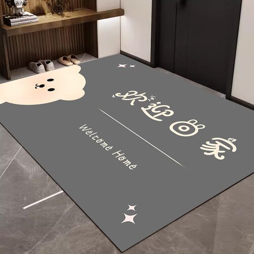 入户门地垫门用室内外矽藻泥脚垫子耐脏家用防滑进门垫地毯可裁剪
