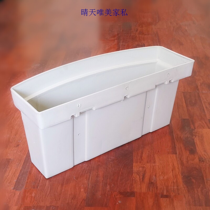 市政悬挂式马鞍花箱厂家直销挂式PP塑料绿化单层花盆护栏花钵厂家