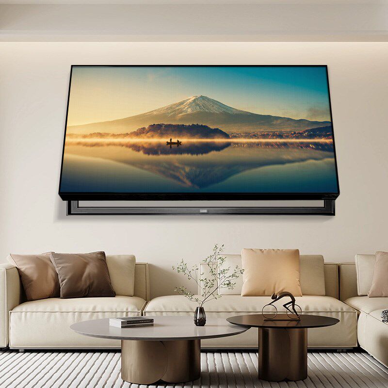 日照金山电表箱装饰画电子屏时钟餐厅大尺寸空开盒配电箱遮挡挂画