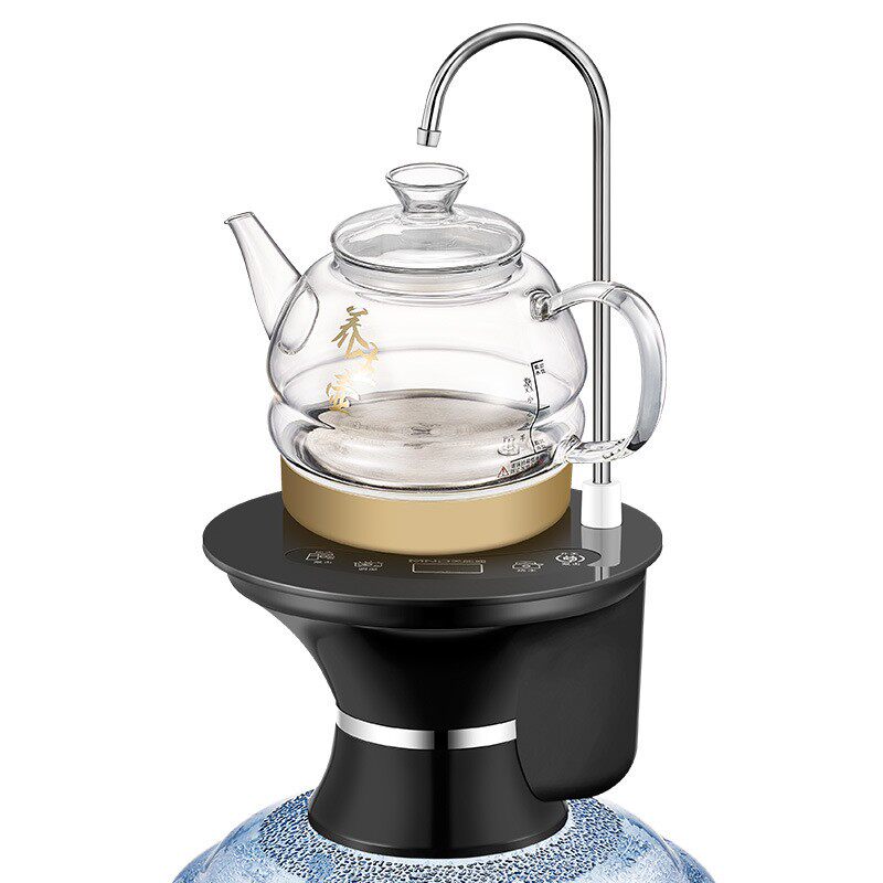 美能迪桶装水烧水壶压水器桶桌两用电动自动上水抽水一体机泡茶道