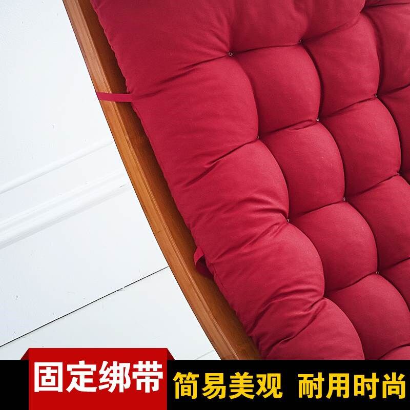 秋冬季加厚躺椅坐垫靠垫一体沙发垫子四季通用藤椅摇椅长椅子棉垫