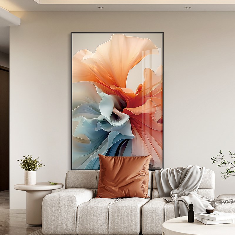 极简玄关装饰画现代简约入户走廊过道壁画落地画客厅背景墙挂画